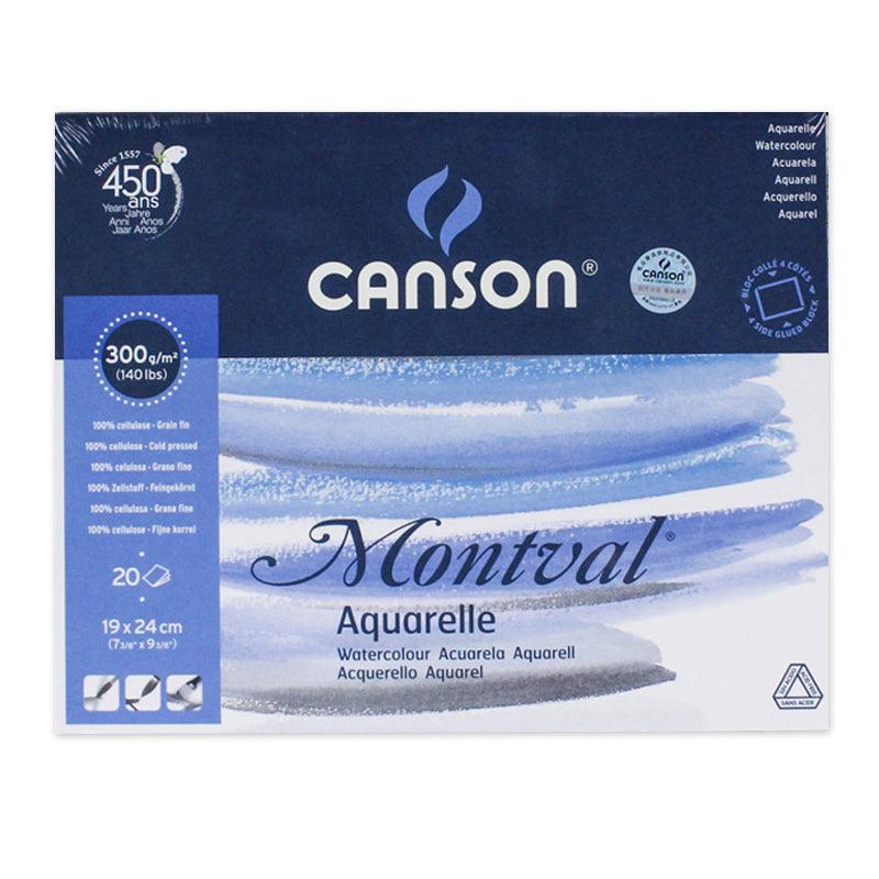 Canson Montval Aquarellblock, 20 Blätter - 300 gsm (63,5 kg)