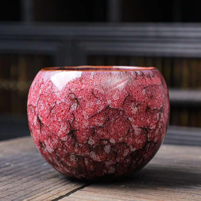 Bunte Keller Glaze Chinese Tea Cup | Ceramic Dragon Egg Cup - 6 Stück