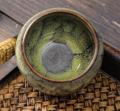 Bunte Keller Glaze Chinese Tea Cup | Ceramic Dragon Egg Cup - 6 Stück
