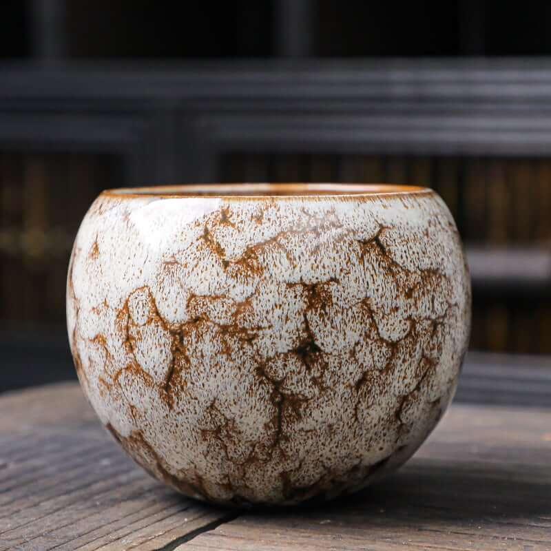 Bunte Keller Glaze Chinese Tea Cup | Ceramic Dragon Egg Cup - 6 Stück