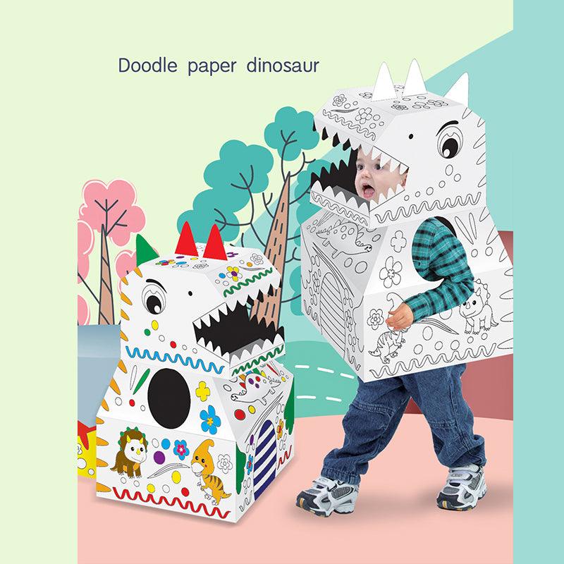 DIY Creative Cardboard Coloring Dinosaurier | Pädagogisches Papierspielzeug