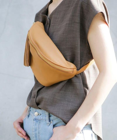 Schwarz Top Grain Cow Leather Fanny Packung | Anti-Diebstahl-Körpertasche