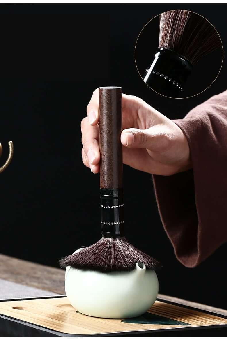 Glas & Massivholz Tee Zeremonie Sechs Herren Tee Zubehör