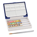 Holbein Artists 'Aquarellfarbe Half Pan Blau Palm Case 18-24-36 Farbensets