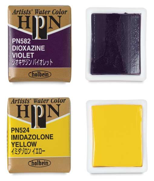 Holbein Artists 'Aquarellfarbe Halb Pan Rot Palm Case 12 Farben Set