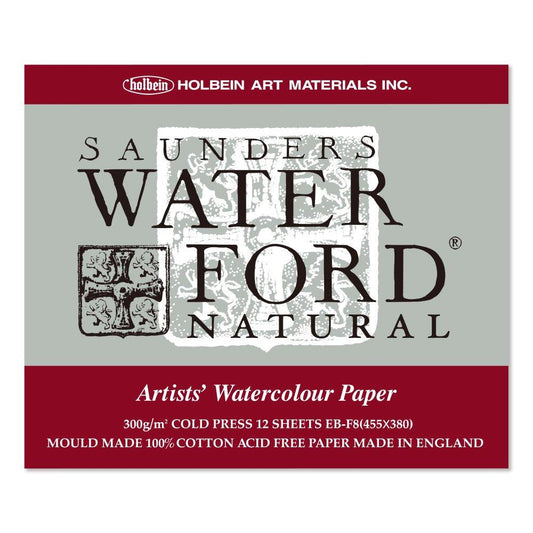 Holbein Waterford Cold Press Aquarellpapier von Naturkünstlern