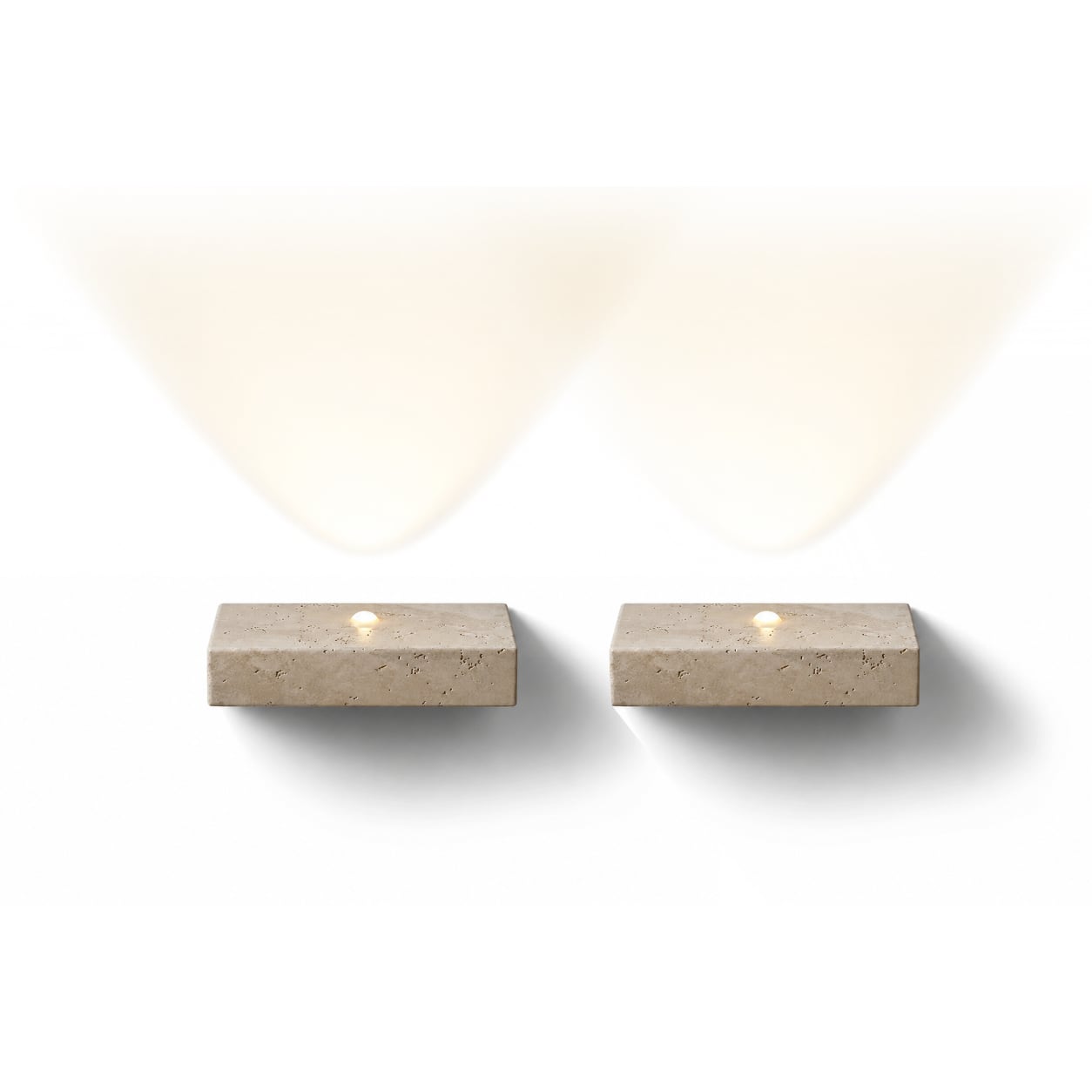 Wabi-Sabi Honig Travertin Wand Licht | Sconces