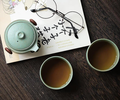Ceramic Travel Tea Set im japanischen Stil - 3 Stück