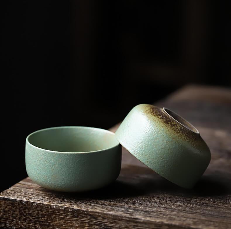 Ceramic Travel Tea Set im japanischen Stil - 3 Stück