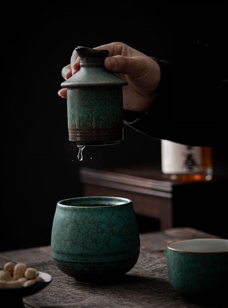 Japanisches Warm Sake Ware Ceramic Sake Set - 3 Stück