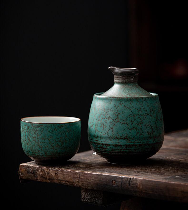 Japanisches Warm Sake Ware Ceramic Sake Set - 3 Stück