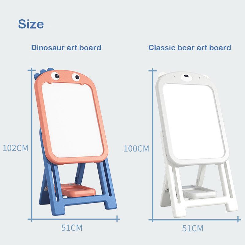 Kids Magnetic Erasable Art Board + 1 Stuhl - Dinosaurier-Set