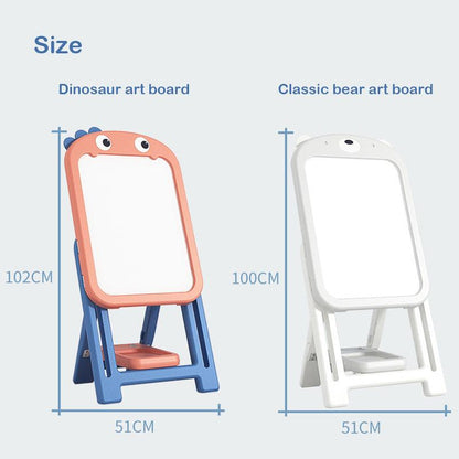 Kids Magnetic Erasable Art Board + 1 Stuhl - Dinosaurier-Set