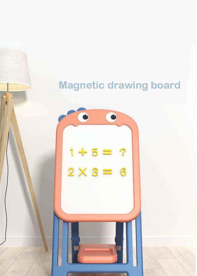 Kids Magnetic Erasable Art Board + 1 Stuhl - Dinosaurier-Set