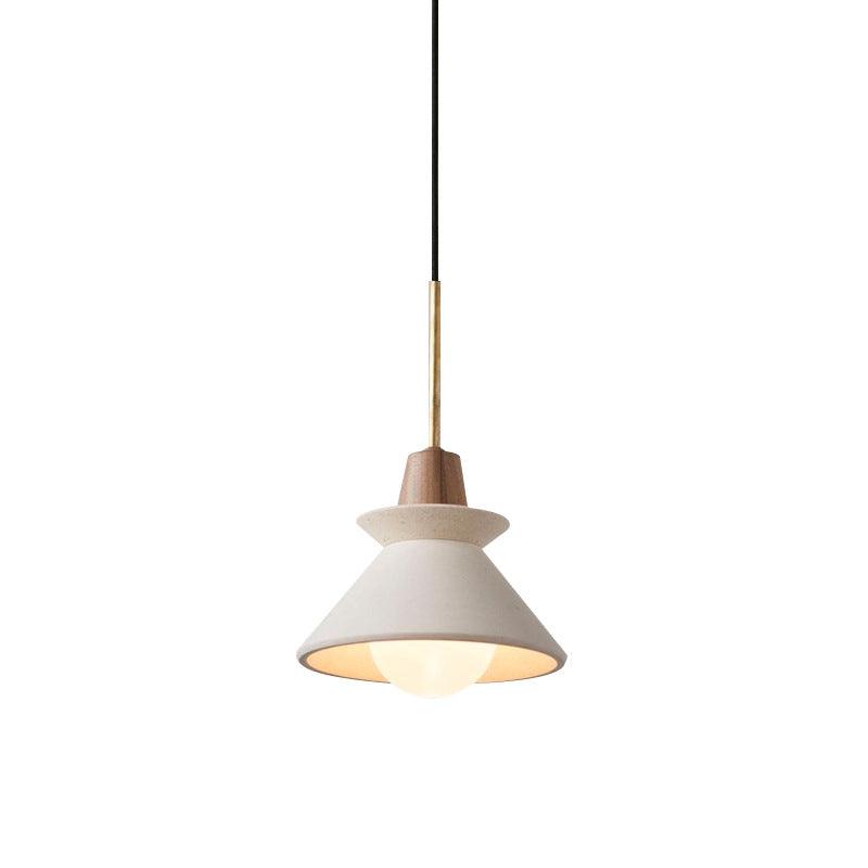 MICHIO | Leichtes Zementteecup Shade Pendelleuchte