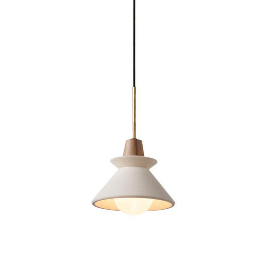 MICHIO | Leichtes Zementteecup Shade Pendelleuchte