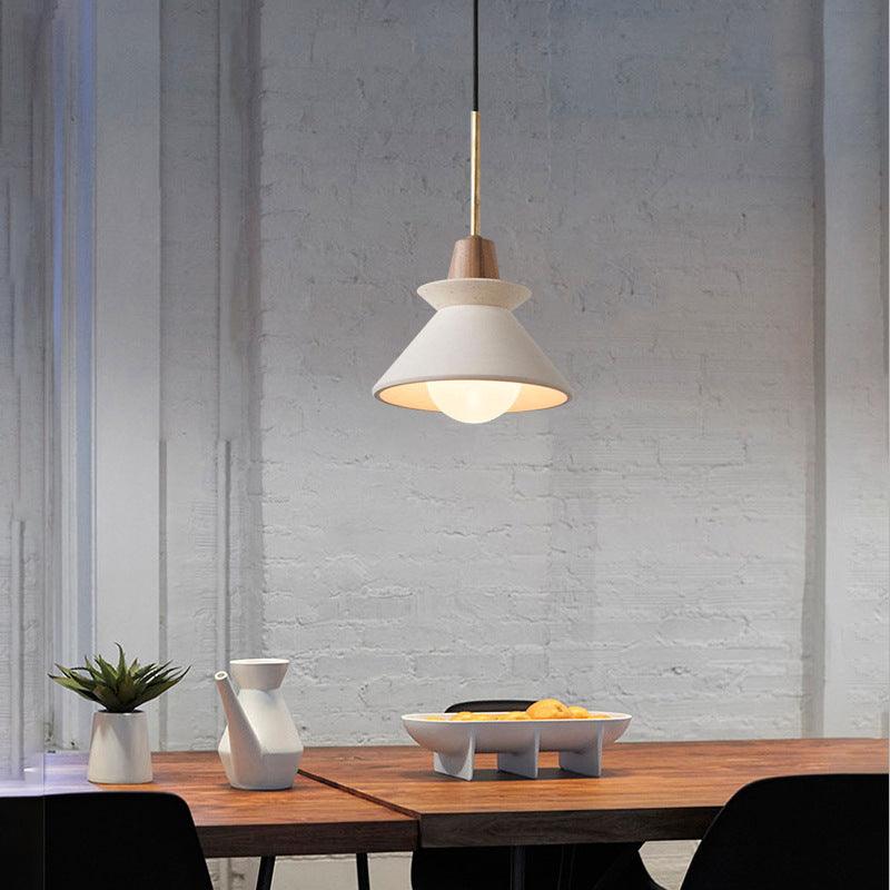 MICHIO | Leichtes Zementteecup Shade Pendelleuchte