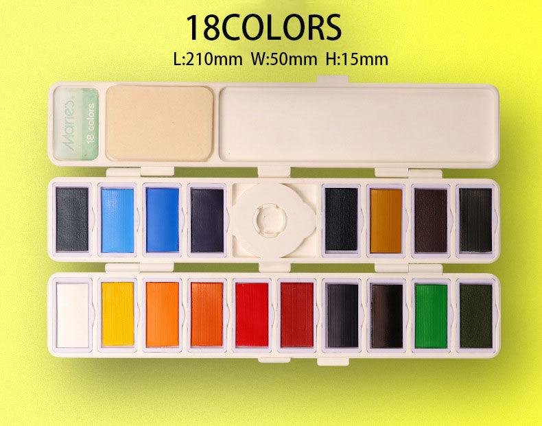 Moku Park Aquarell: 58 Farben Feste Aquarell (Portable)