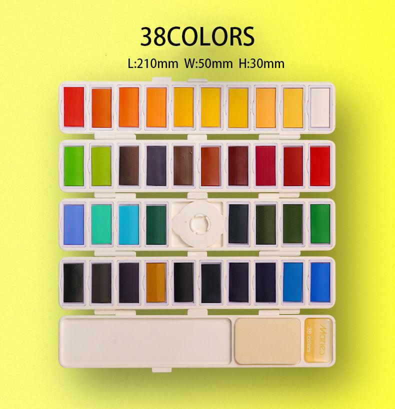 Moku Park Aquarell: 58 Farben Feste Aquarell (Portable)