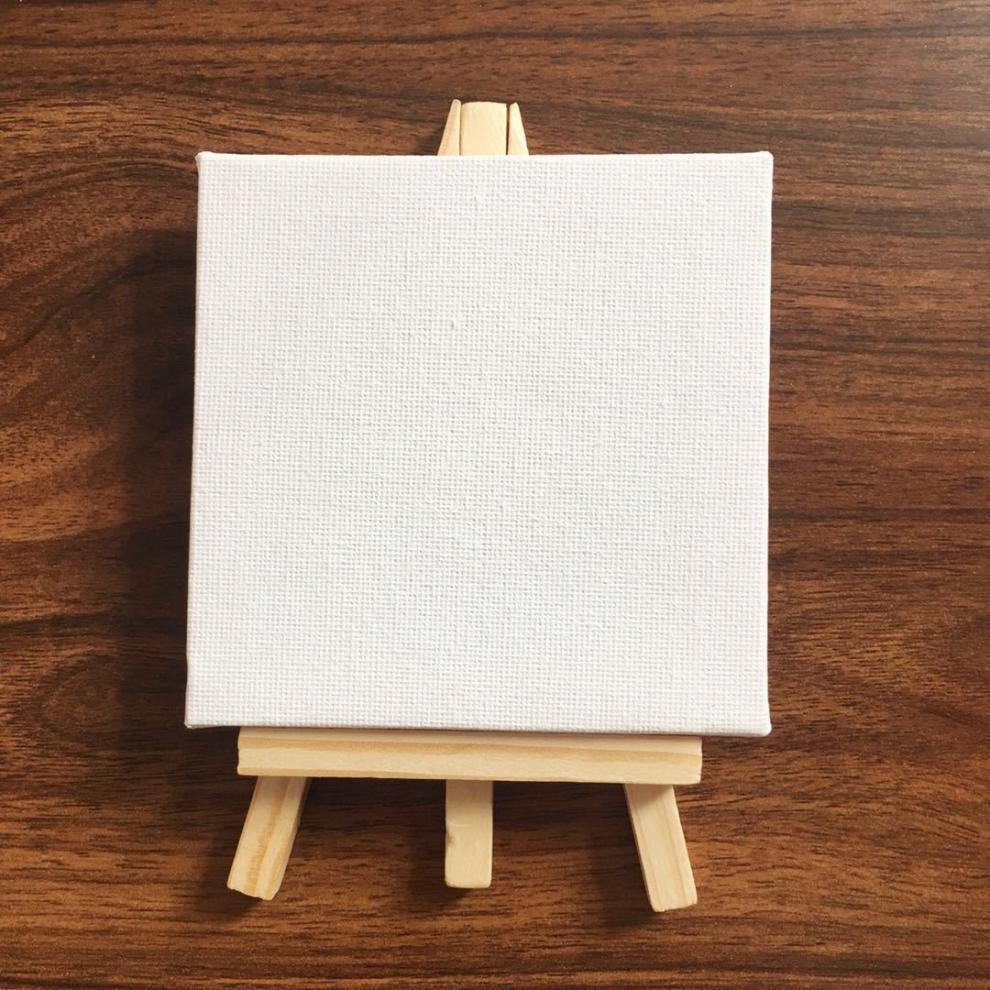 Mini Size Canvas - 3.9'x3.9' (10cmx10cm) und Easel Packung - Verkauft in einem Paket von 10