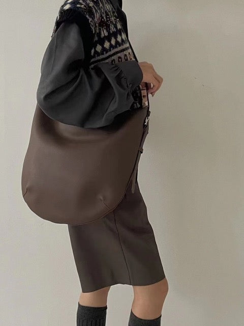 TROW Leder Große Kapazität Casual Tote Wanderlust Bag