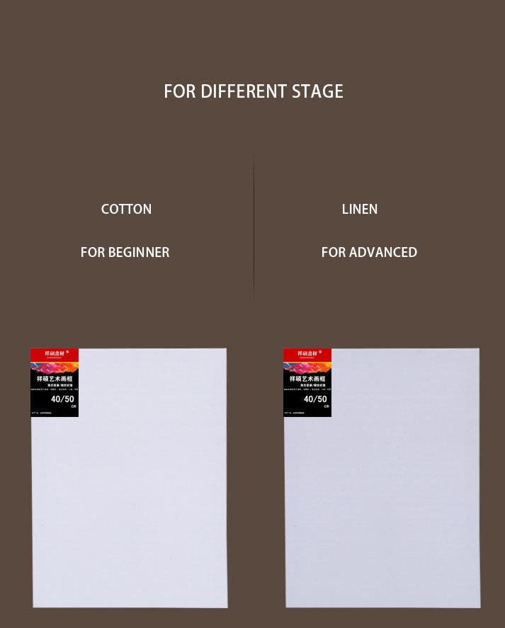 MokuPark Canvas Board: Baumwolle gestreckter Canvas-Holzrahmen