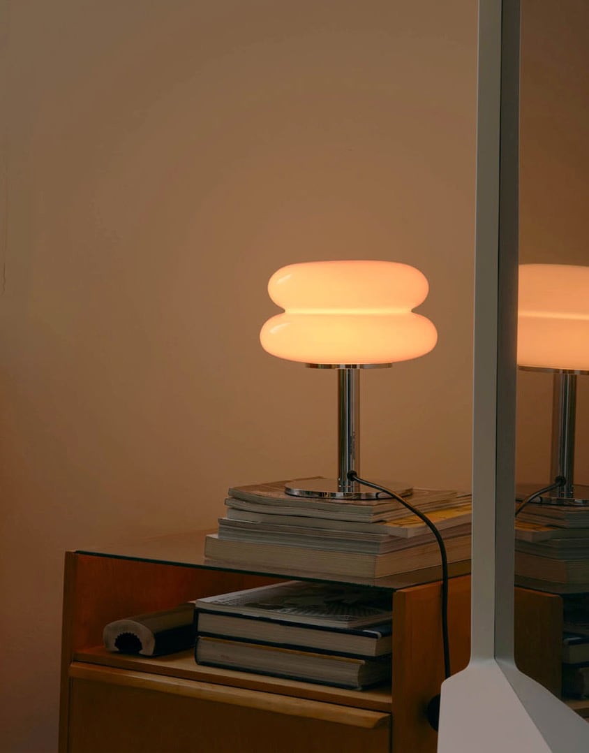 Schneemann-Tischlampe