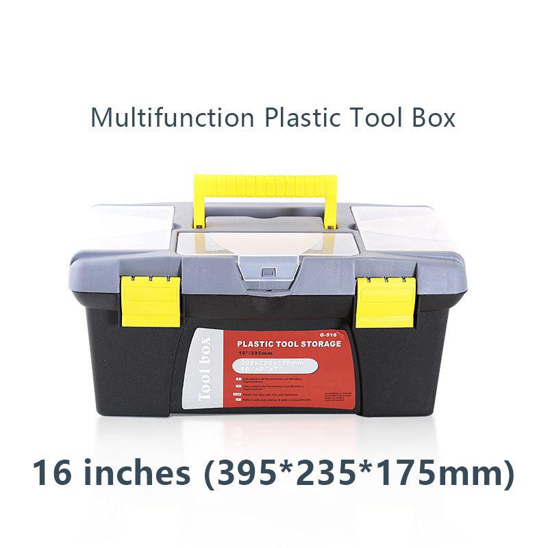 Multifunktions-Kunststoff-Werkzeugkasten - 16 Zoll (395 * 235 * 175 mm)