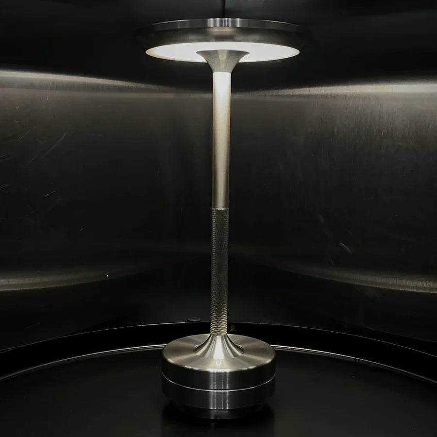 Japanische Umgebungsdrehung - Aluminium USB wiederaufladbare LED schnurlose Tischlampe