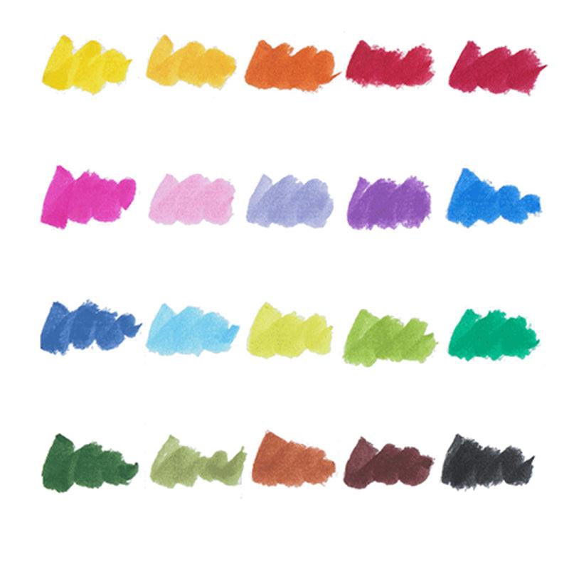 Platin 20 Farben Pinselstift-Set