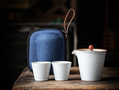 Pottery Glaze Travel Tea Set - 3 Stück