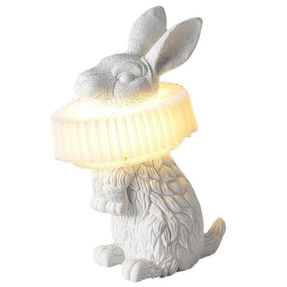 Harz Kaninchen Dekortischlampe
