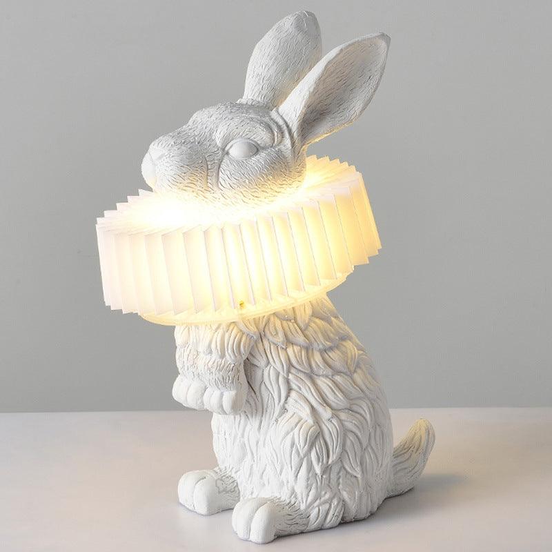 Harz Kaninchen Dekortischlampe