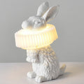 Harz Kaninchen Dekortischlampe