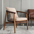 Rikuto - Solid Ash Wood & Cotton Armchair | Lesestuhl