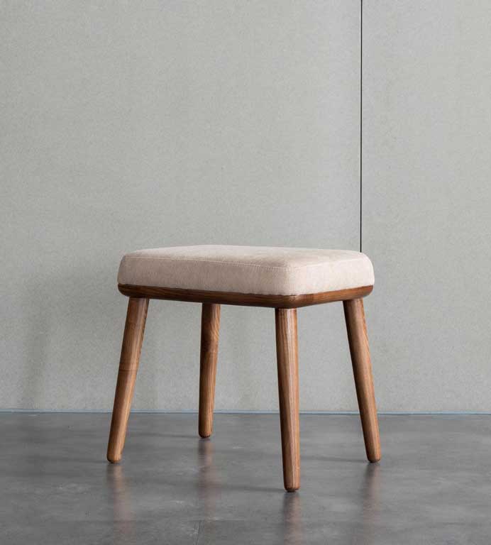 Rikuto - Solid Ash Wood & Cotton Armchair | Lesestuhl