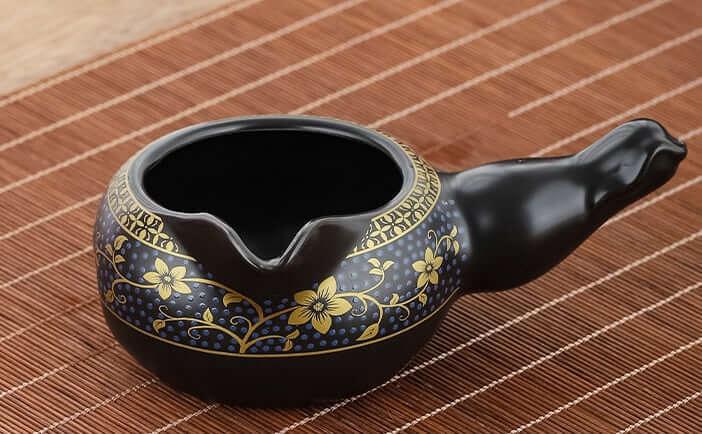 Semi Automatic Tiger Ceramic Kung Fu Tea Set - 9 Stück