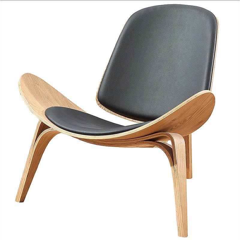 MP Shell Chair - Classic Loungesessel | Lesestuhl in Leder