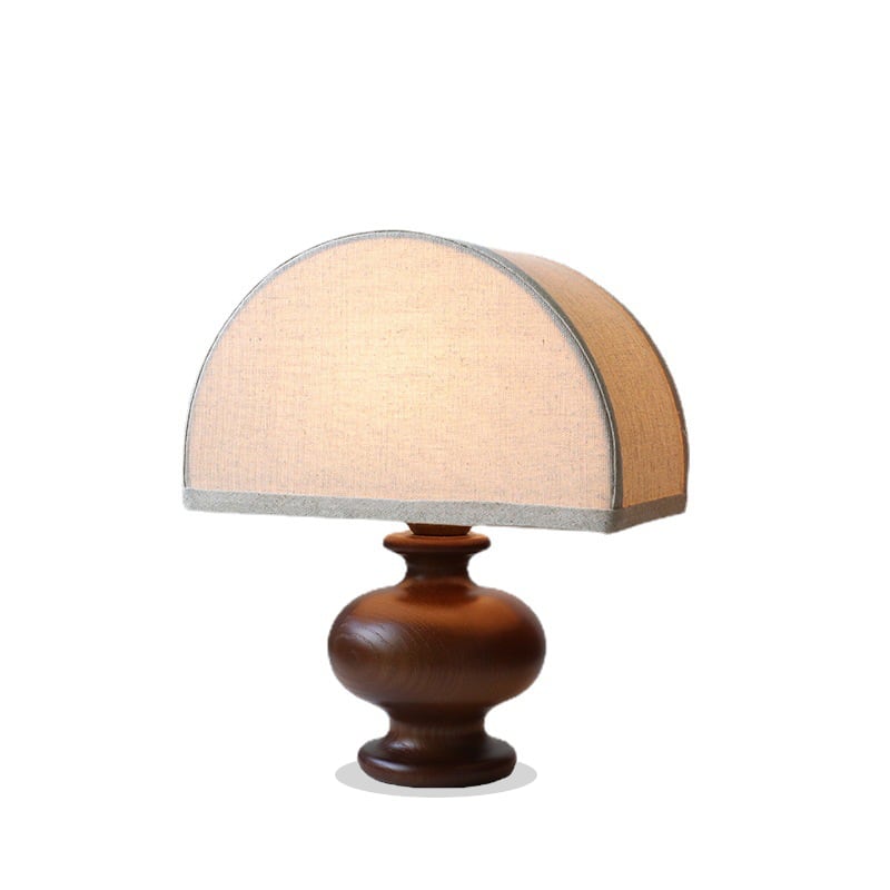 Ayumi - Irving Tischlampe Ash Wood mit Leinen