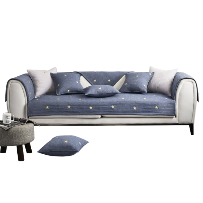 AFRA - Baumwollabdeckungen für Sofa & Kissen | Kostenlose Kombination Sofa & Kissenabdeckungen