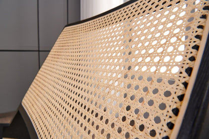 Tomomi- Solid Ash Wood & Rattan Sessel | Lesestuhl
