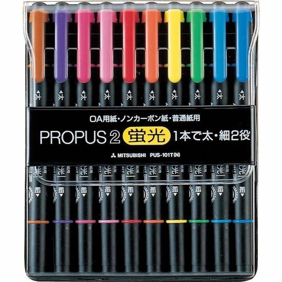 Uni Mitsubishi Propus 2 Doppelseitiger Highlighter