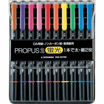 Uni Mitsubishi Propus 2 Doppelseitiger Highlighter