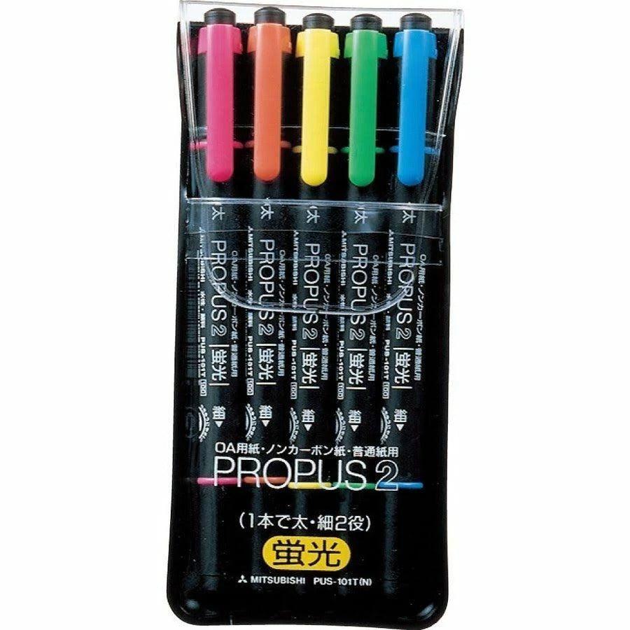 Uni Mitsubishi Propus 2 Doppelseitiger Highlighter