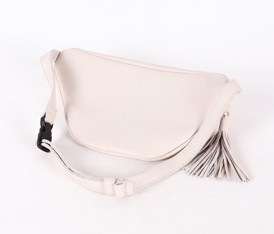 Schwarz Top Grain Cow Leather Fanny Packung | Anti-Diebstahl-Körpertasche