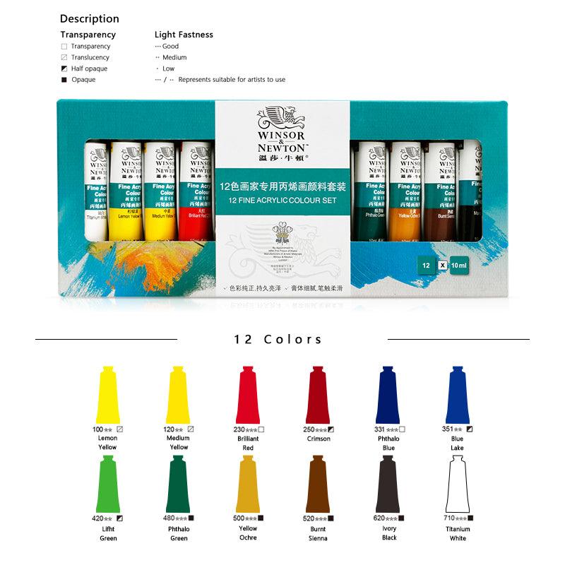 Winsor & Newton Fine Acrylfarbe Set- 1 g (10 ml)