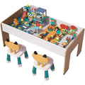 Wood Kids Multi-Use-Spiel und Lesetisch (106cm-Schreibtisch + 2 Stühle)